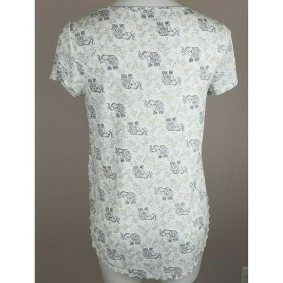 Hollister Must Have Collection White Elephant T-Shirt Tee S Pocket EUC - Picture 2 of 4